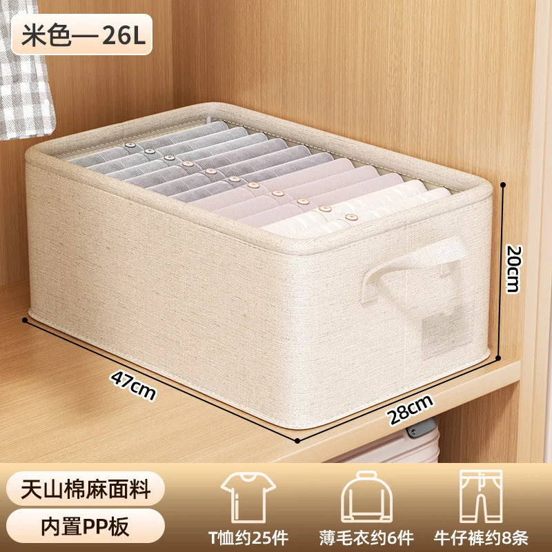 Thicken Clothes Organizer Pants Sweater Storage Cabinets Drawers Organizer Jeans Storage Box Wardrobe Clothes Storage Organizers
