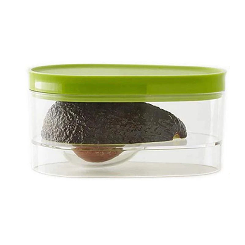 Avocado Food Storage Box Space Saver Plastic Fruit Container for Kitchen Crisper Vegetable Organizer Bag