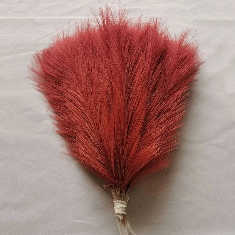 10/20pcs Simulated Reed Feather Pampas Grass Home Porch Wedding Party Garden Decoration Flower Vase DIY Accessories False Plant