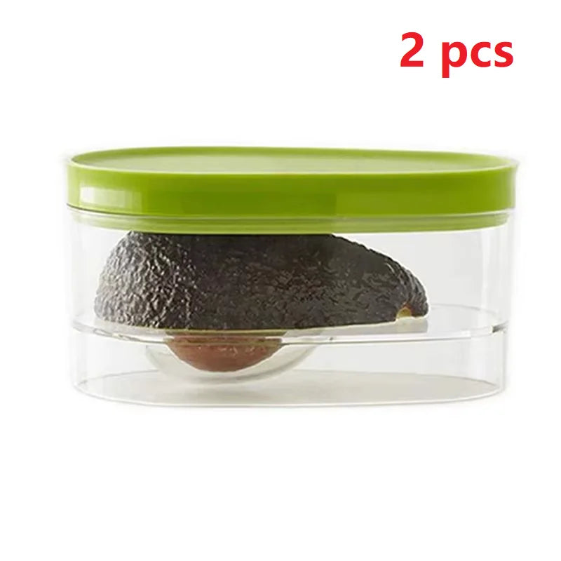 Avocado Food Storage Box Space Saver Plastic Fruit Container for Home Tool Kitchen Crisper Vegetable Organizer Bag