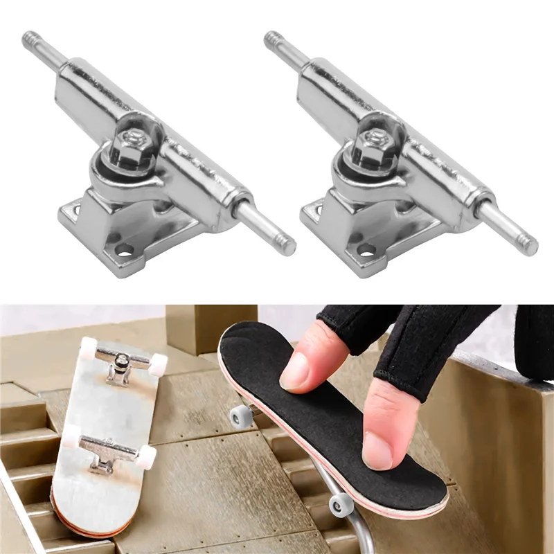 WOWFU-10 Pcs 29Mm Fingerboard Trucks Finger Skateboard Deck With Nuts With Spanner Screwdriver For Finger Skateboards