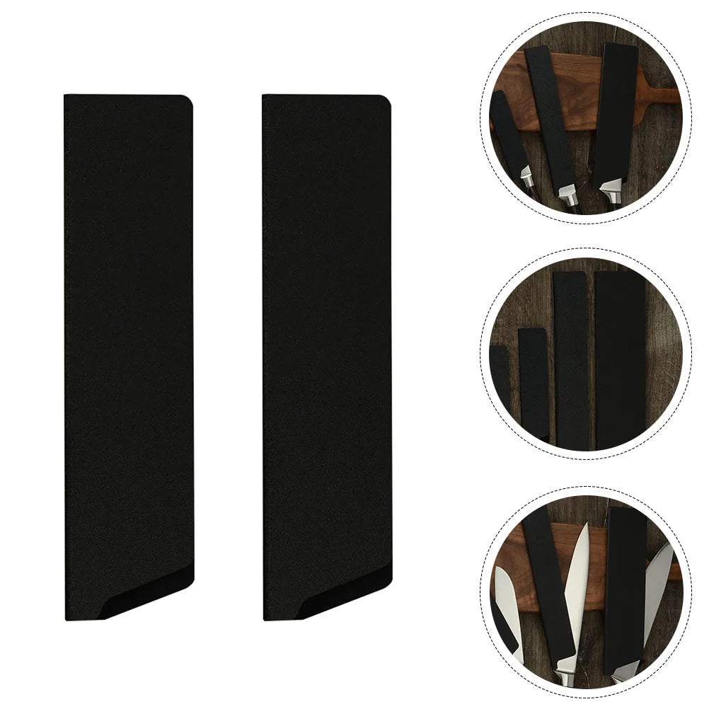 2Pcs Long-Lasting Flocking Cutter Covers Cost-Effective Knives Sheathes for Outdoor and Kitchen Use Knives Sheathes
