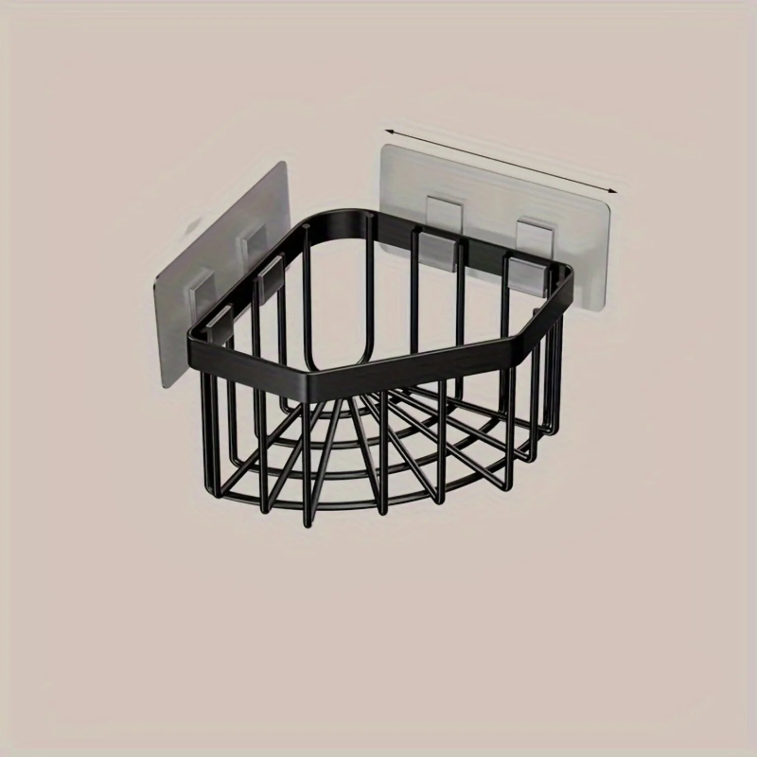 Stainless Steel Corner Sink Sponge Basket - Multifunctional Bathroom Shelf, No-Drill Caddy, 1 Piece