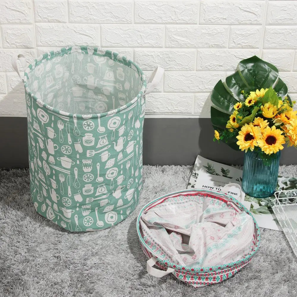 Modern Design Large Home Sundries Bucket Dirty Clothes Bag Storage Hamper Laundry Basket
