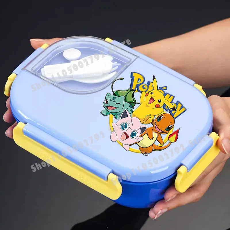 Pikachu Pokemons Girl Boy Cartoon Lunch Boxs Student Charmander Portable Bento Case Insulated Lunch Box Kids Birthday Cute Gift