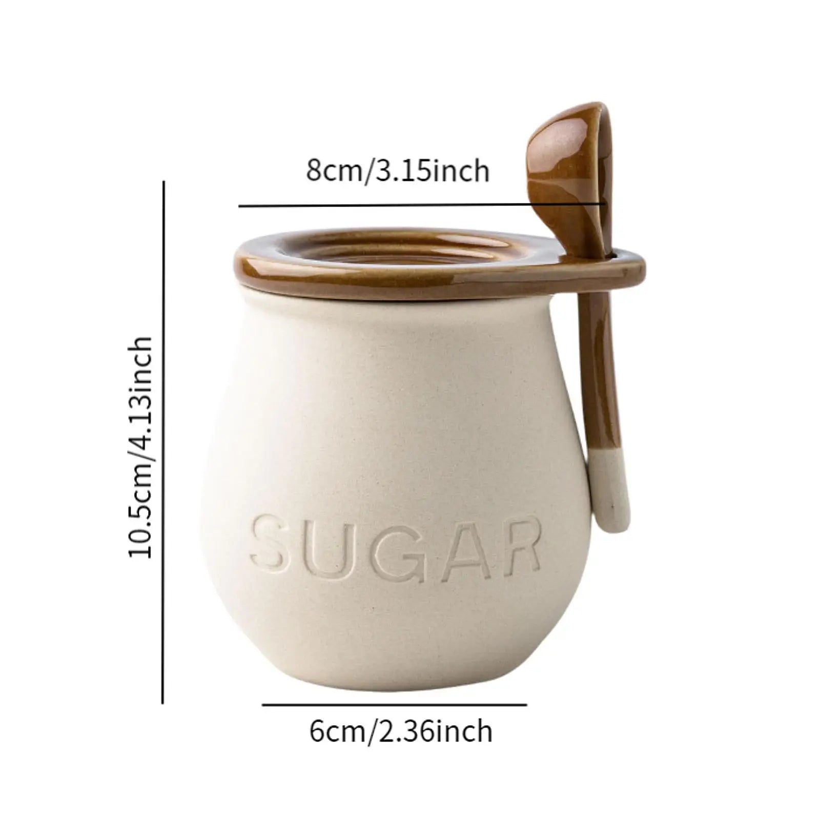 Sugar Pot Set Kitchen Food Storage Container for Restaurant Countertop Home