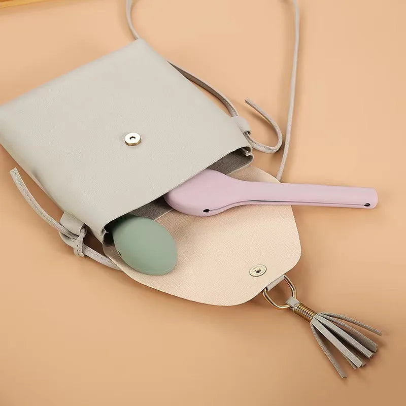 3-Piece Portable Flatware Pocket Utensils Set  Fork Spoon Knife Set with Case for Lunch Travel Camping School Work Picnics