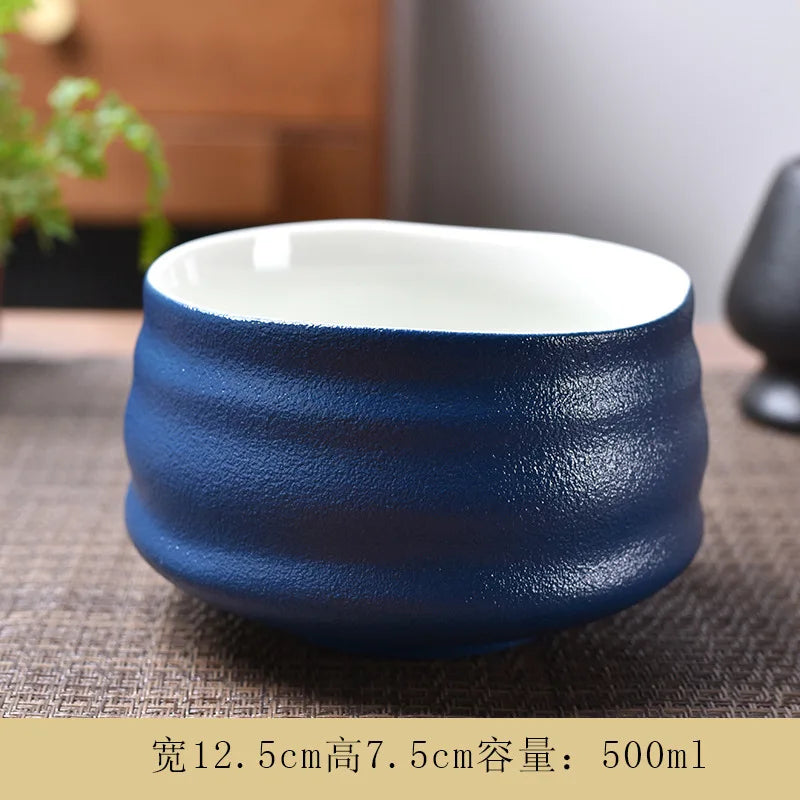 Matcha Bowl Ceramic Tea Set Accessories Tea Set Japanese Tea Ceremony Song Dynasty Tea Salad Soup bowl Special Matcha tea bowl