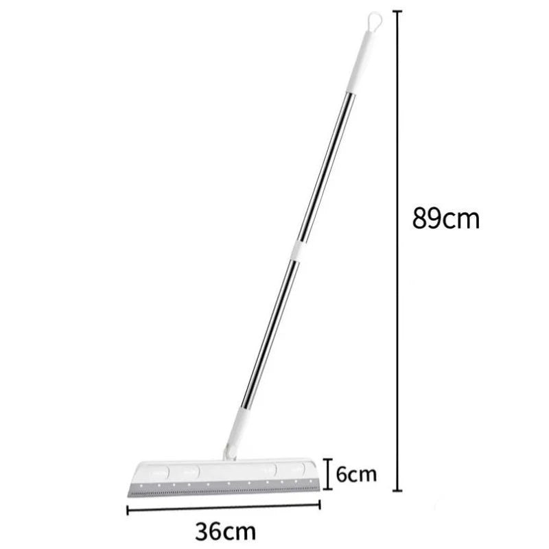 Cleaning Brush Long Handle Telescopic Magic Broom Silicone Floor Wiper Squeegee Strip Window Glass Household Bathroom Sweeping