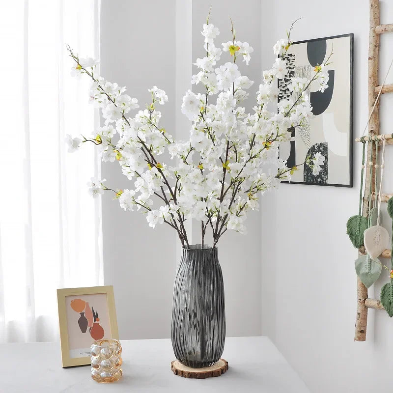 107CM Artificial Cherry Blossom Project Background Decoration Cherry Blossom Branches Wedding Decoration Arch Guide Flower