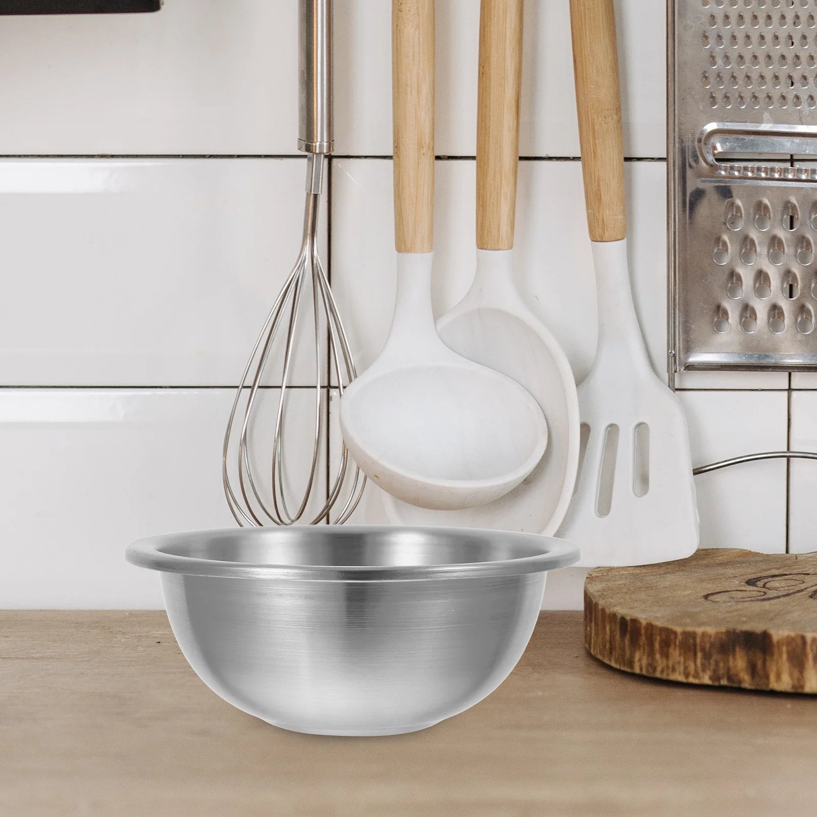 Stainless Steel Mixing Bowl Set 14Cm Large Capacity Rustproof Kitchen Food Container For Baking Soup Egg Whisking