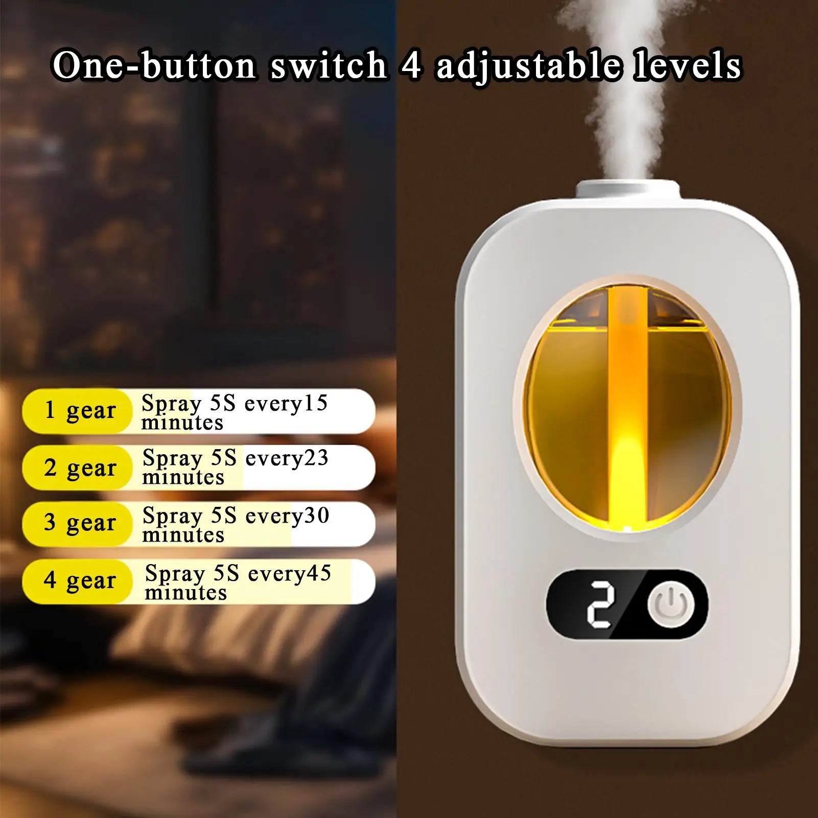 Smart Aromatherapy machine Automatic fragrance sprayer Scent Oil Diffuser Timing Rechargeable Wide Coverage Appliance for Spa