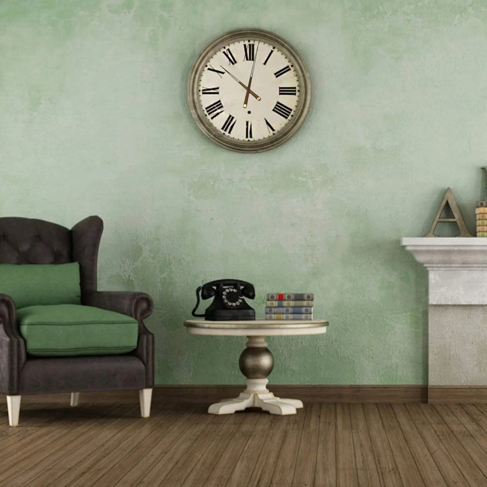 High Torque Clock Movement Mechanism Large Wall Quartz Clock Long Hands Walnut Wood DIY Repair Parts Replacement 31mm