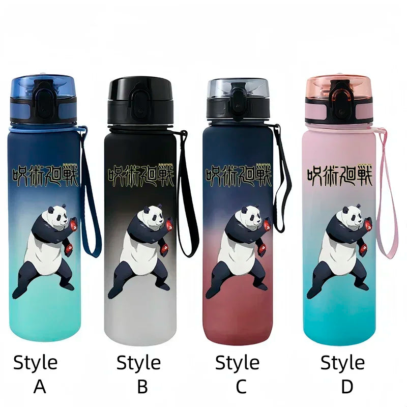 Jujutsu Kaisen Peripheral Cartoon Animation Water Bottle Sports Plastic Student Children Large Capacity 650ml Water Cup