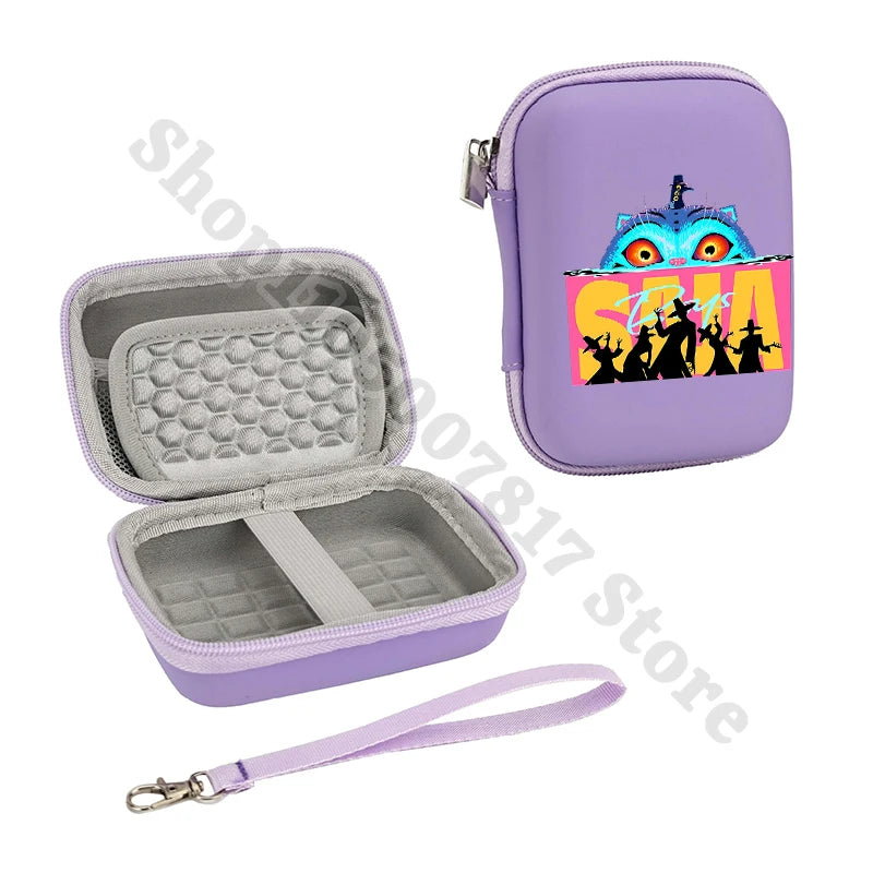 KPop Demon Hunters Fashion Camera Portable Protective Case Divider Compartment Storage Bag for Digital Device Organize Container