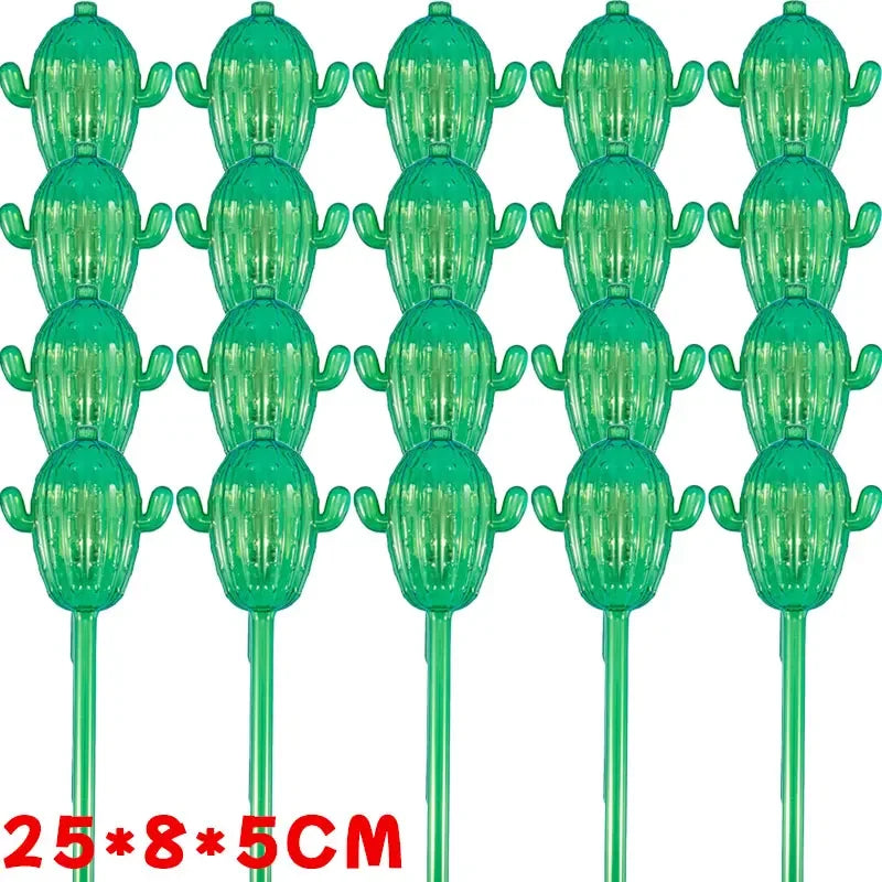 Unique Clear Plant Watering Can Cactus Shape Auto Irrigation Device Efficient Flows Water Tool Supply Outdoors Garden Equipment