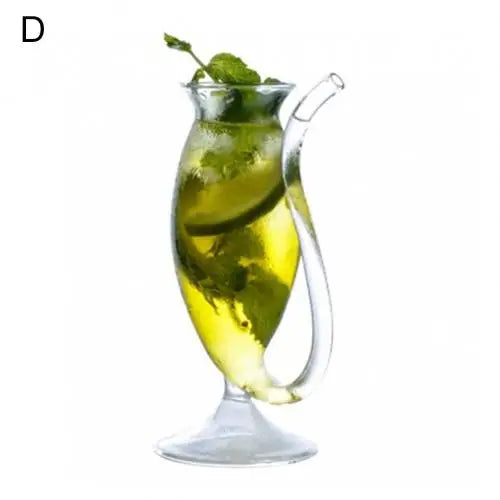 HOT SALE Wine Whiskey Glass Heat Resistant Sucking Juice Milk Drinking Tube Straw Cup creative wine glass high quality glass cup