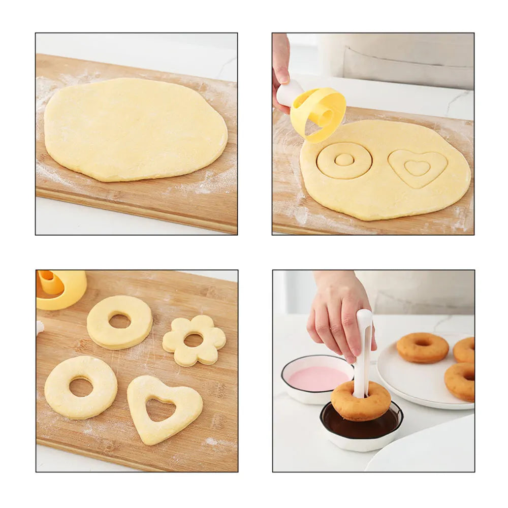 Silicone world Desserts Bread Patisserie Baking Tool Food Cookie Cake Donut Mold Kitchen Cutter DIY Stencil Doughnut Maker Mould