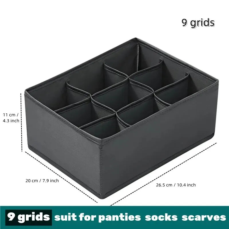 1pc Fabric Underwear Storage Box Drawer Organizers For Closet Organization And Storage Of Socks Underwear Ties And More