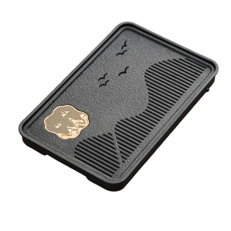 Chinese Style Aesthetics Tea Tray Kung Fu Light Luxury Lounge Creative Modern Tray Gift Serving Ceremony Bandejas Home Products