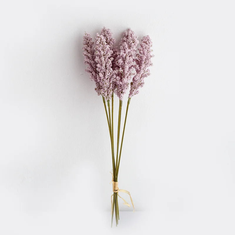 3 Bunches Of 30cm Grain Spike Flowers Fresh With Grass Artificial Flowers Pastoral Home Decoration Wedding Photography Fake Flow