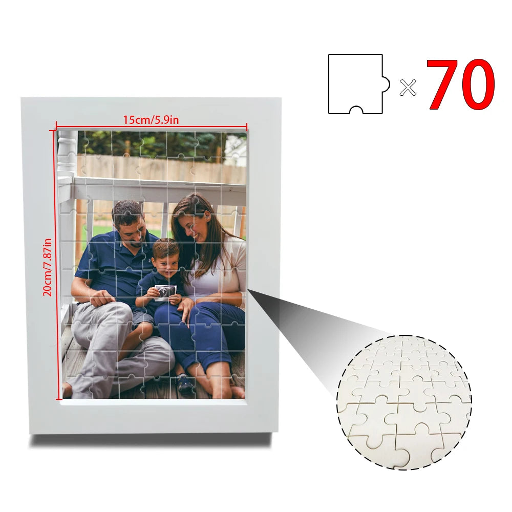 1 pc Custom Puzzle,with Frame or Only puzzles,Upload Your Image for Unique Home Wall Art,Wedding Anniversary Puzzle Gift