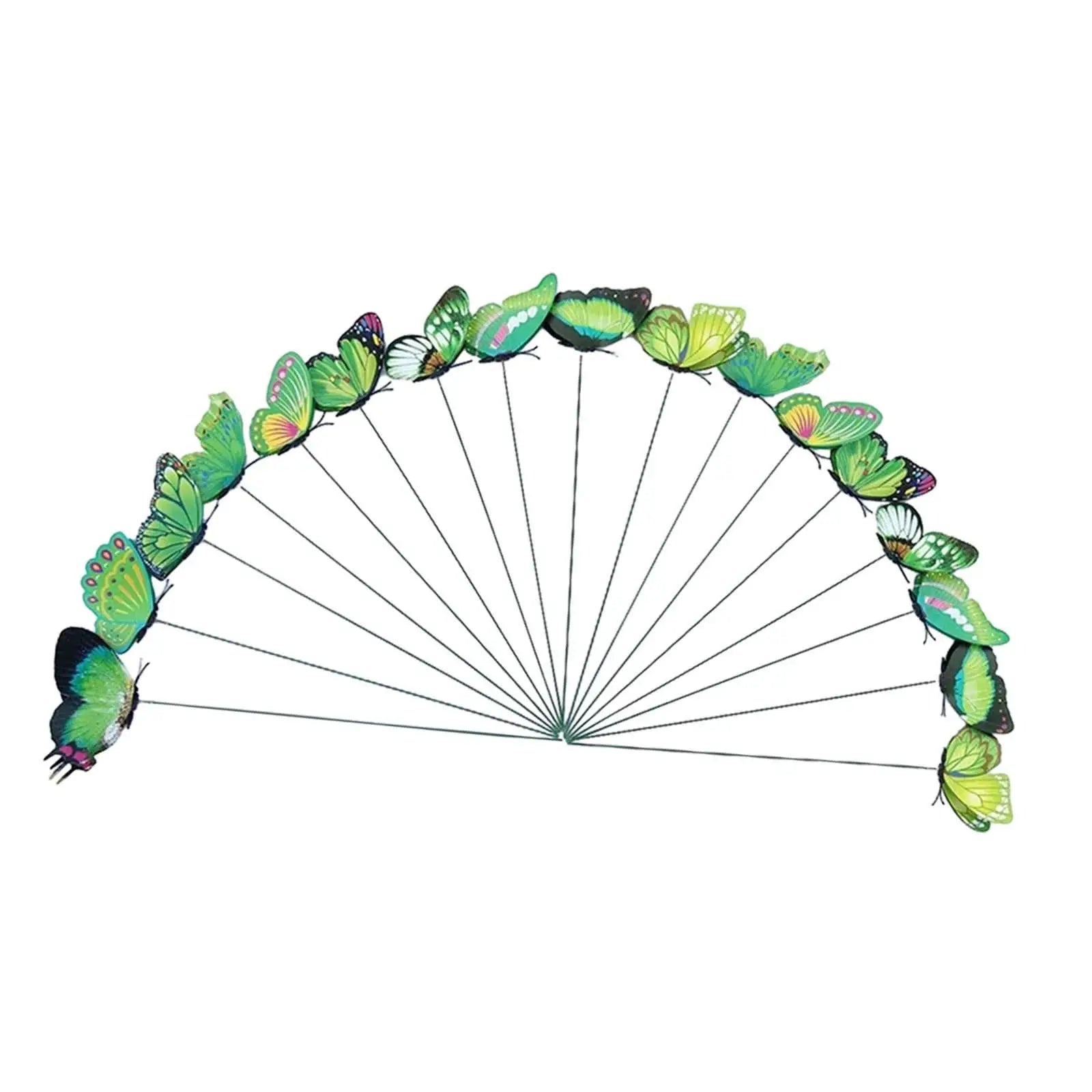 24Pcs Butterfly Garden Stakes Butterfly Decorations Outdoor Art Outside Planter Decorative Lawn Ornaments for Porch Plant Pot