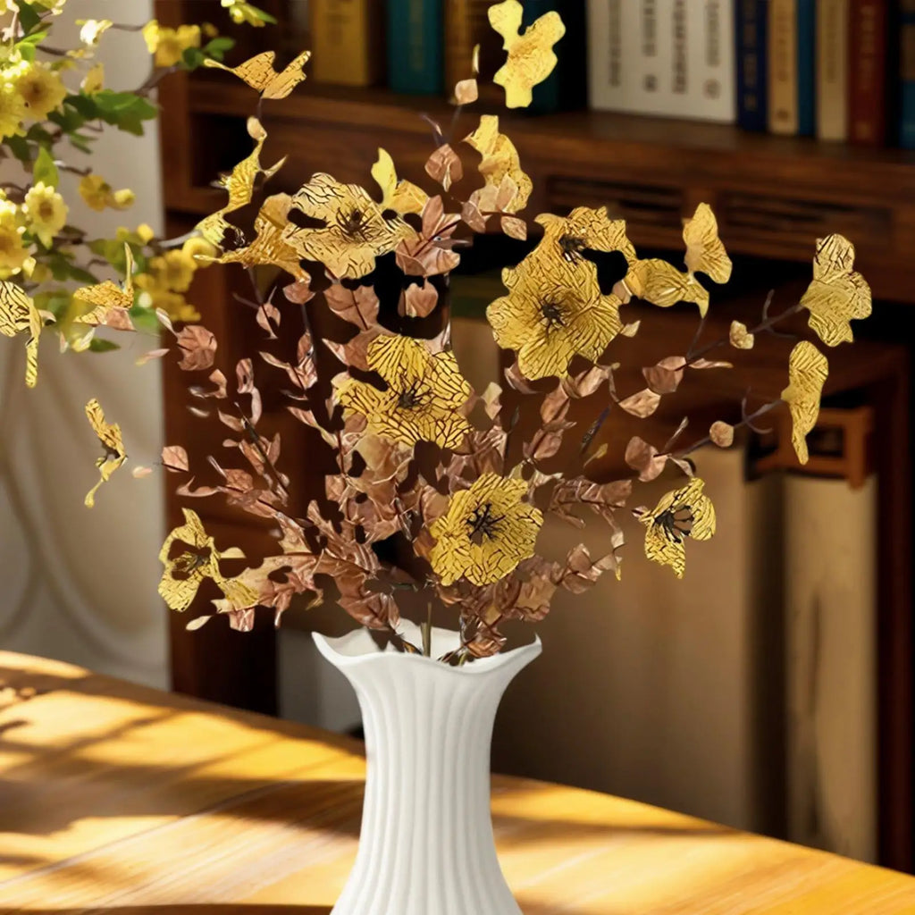 Dried Flower Arrangements Dried Flower Bouquets Artificial Realistic Decoration Ornament For Yard Porch Garden Wedding Party