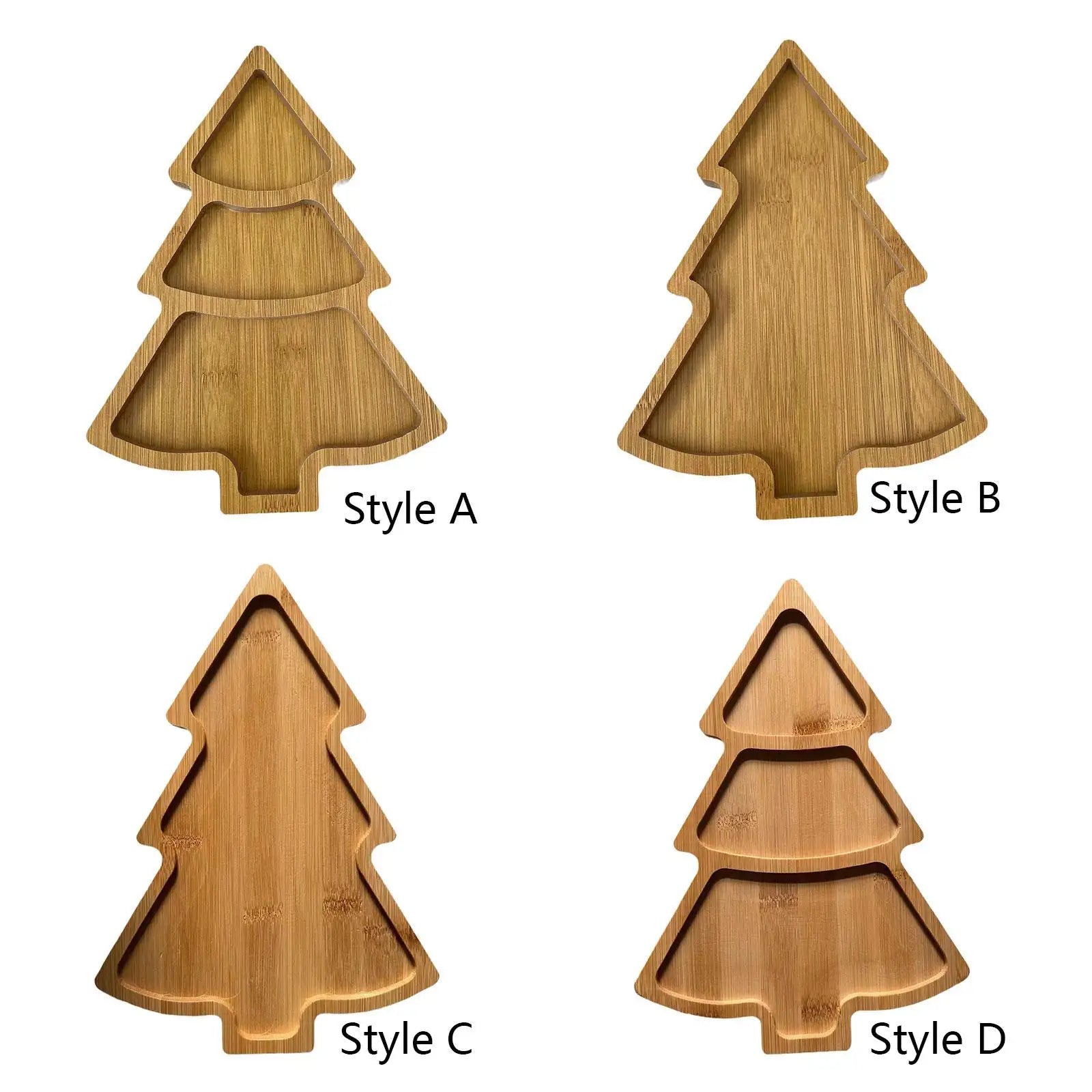 Christmas Serving Tray Dish Dinnerware Serveware Food Plate Serving Platter for Home Decor Kitchen Party Coffee Table Appetizer