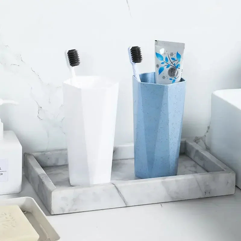 Home Bathroom Tooth Mug, 300ml Plastic Cup, Toothbrush Holder, Washing Drinking Tools, Drinkware