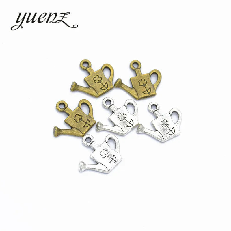 YuenZ 20pcs Antique silver Plated Zinc Alloy Necklaces Pendants Jewelry Watering can Charms Diy Handmade Jewelry Findings J257