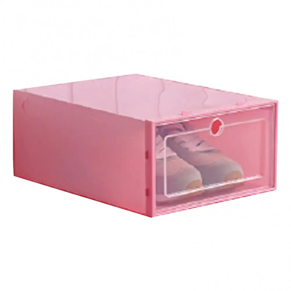 Transparent Shoe Box Shoes Organizers Plastic Dustproof Storage Box Stackable Combined Shoe Cabinet Shoe Display Box Drawer Case