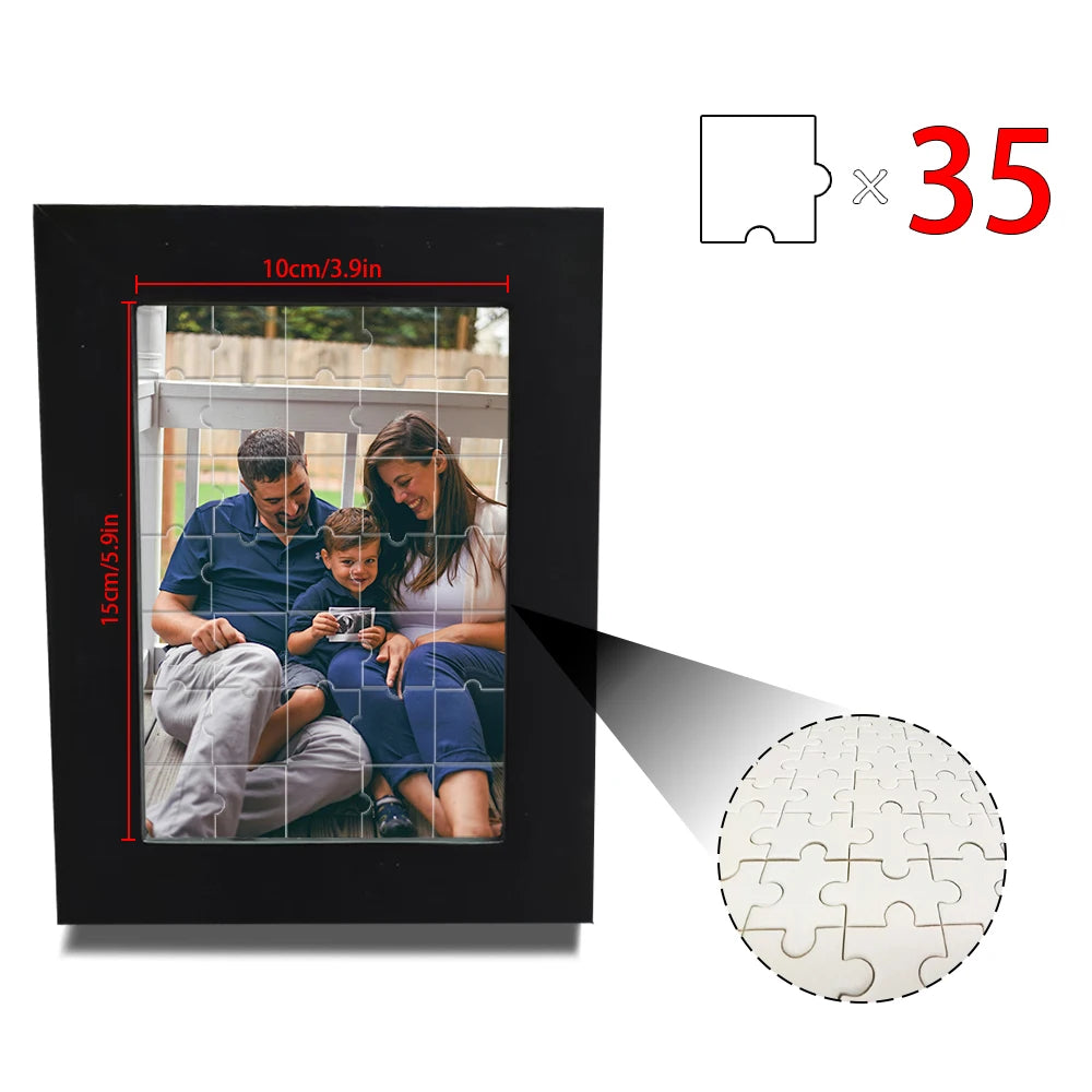 1 pc Custom Puzzle,with Frame or Only puzzles,Upload Your Image for Unique Home Wall Art,Wedding Anniversary Puzzle Gift
