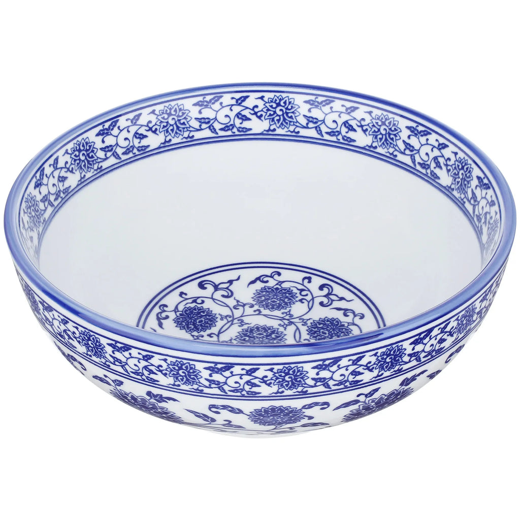 1Pcs Chinese Style Ceramic Bowls Blue and White Porcelain for Hot Cold Meals Soups Noodles Salads Fruits Ceramic Bowl
