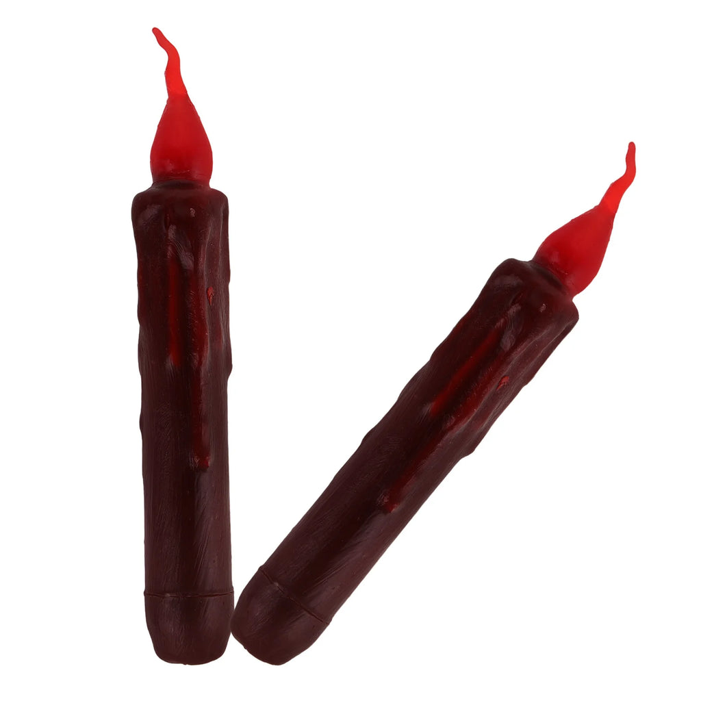 2pcs Led Electronic Lights Operated Taper Candles For Party Wedding Decoration Window Ornaments Reusable