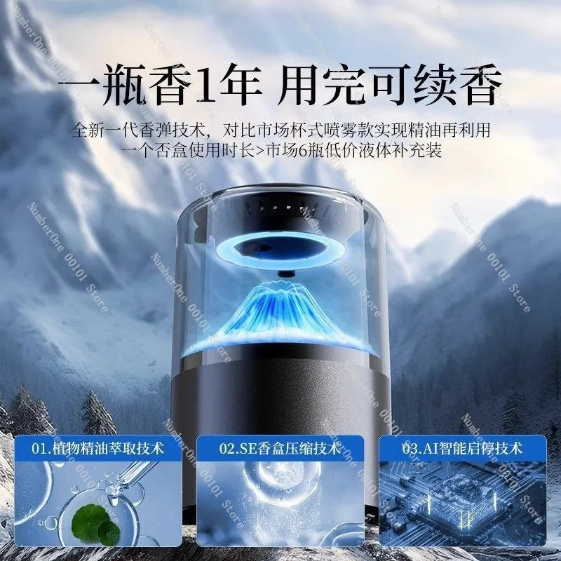 Smart Cloud Mist Car Diffuser Automatic Fragrance Sprayer Intelligent Air Freshener Luxury Scent Car Interior Decoration