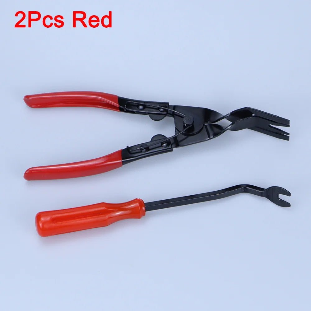 Auto Door Nail Puller Fastener Jaw Screwdriver Set Clip Pliers Dashboards Interior Removal Car Headlight Installation Tools
