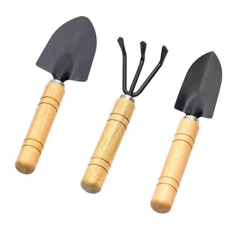 3Pcs/Set Mini Garden Tool Set For Garden Plants Flower Pot Cactus Vegetables Digging Weeding Indoor Small Plants Garden Tools