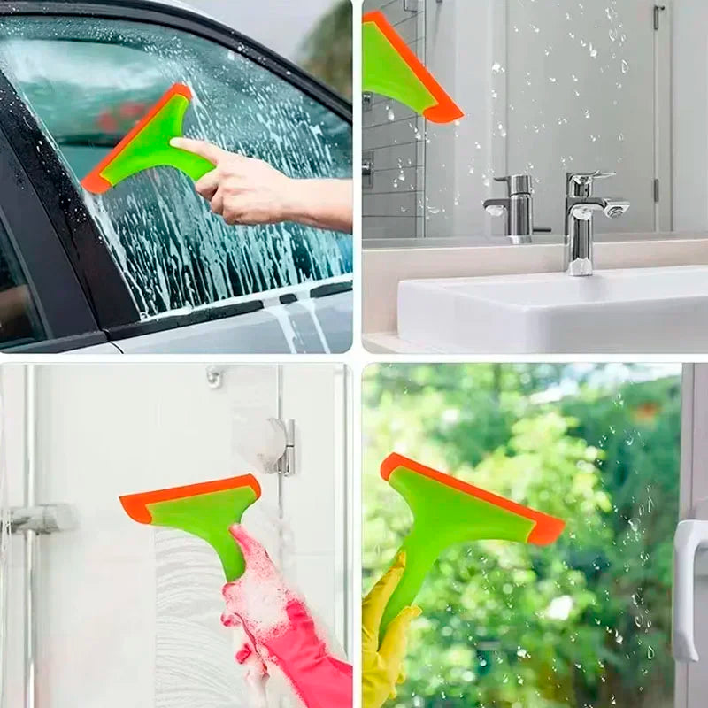 New car scraper Glass Cleaning Squeegee Window Wiper multi tool Rubber Blade for Bathroom Shower Home Car Glass Cleaning