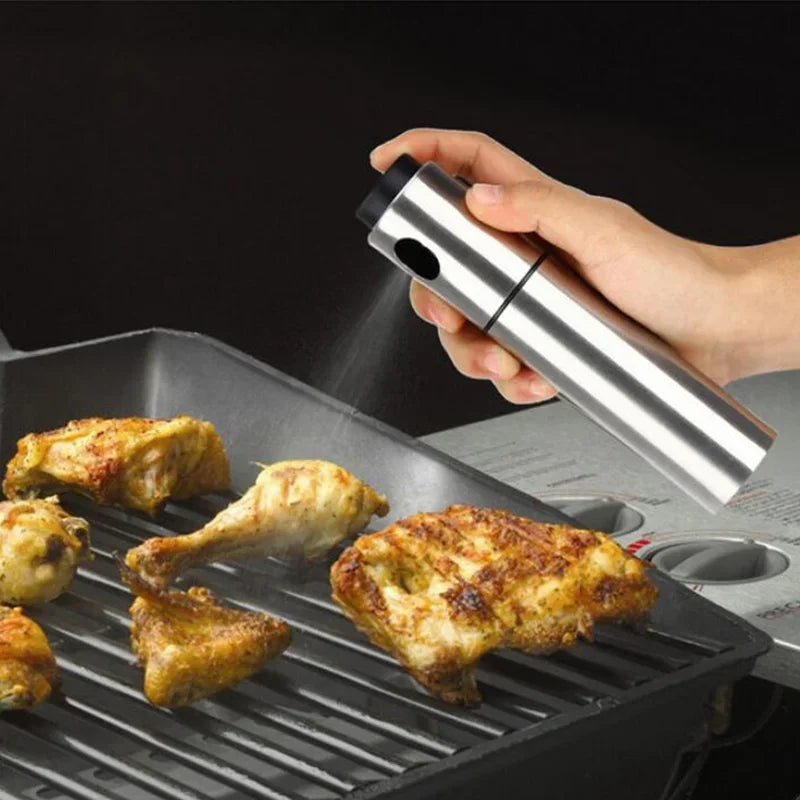 Kitchen Baking stainless steel Olive Oil Sprayer Spray Empty Bottle Vinegar  Dispenser Cooking Salad BBQ