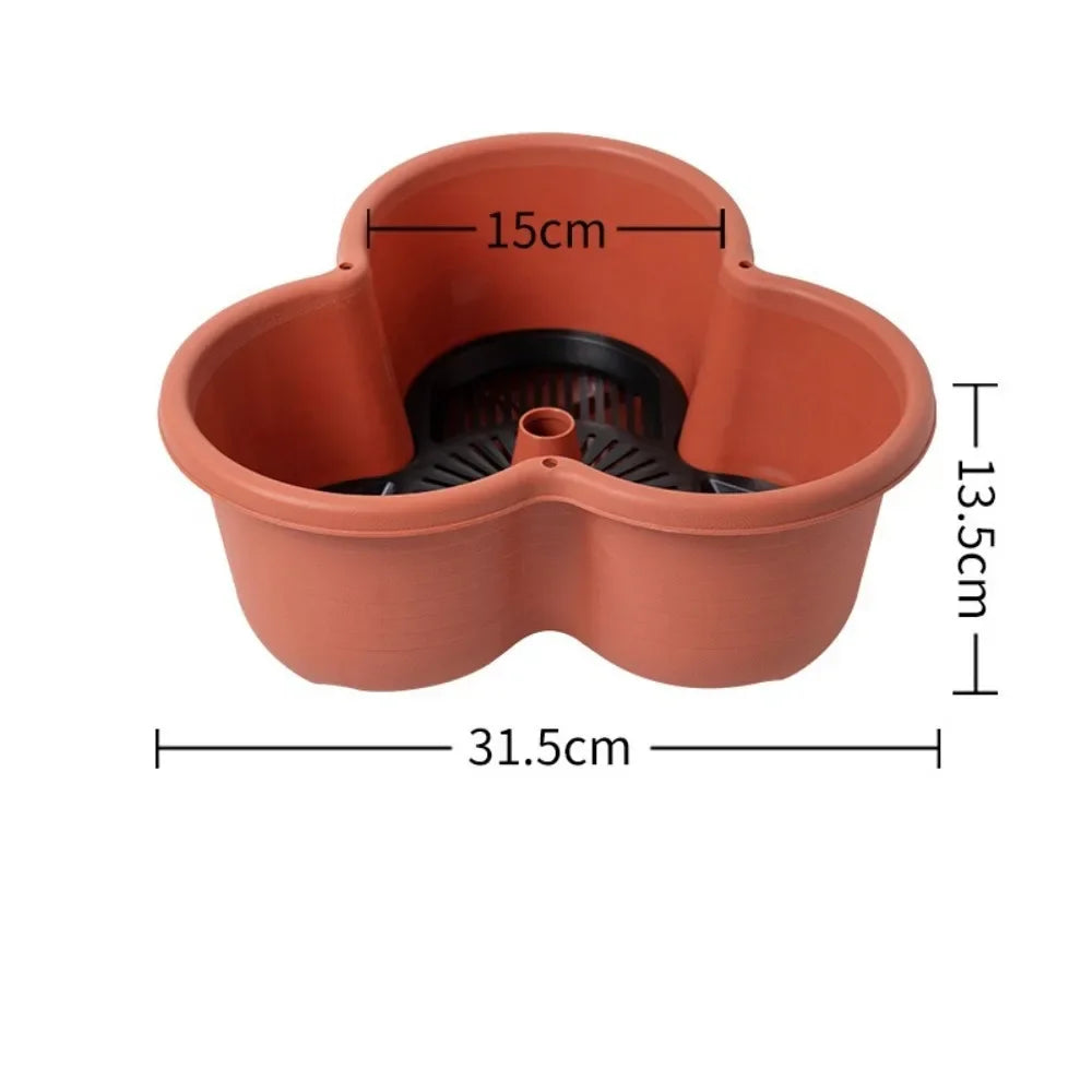 New Vertical Tower Stackable FlowerPot Plastic with Movable Casters Flower Pot Multi-layer Strawberry Planter Tower Home Garden