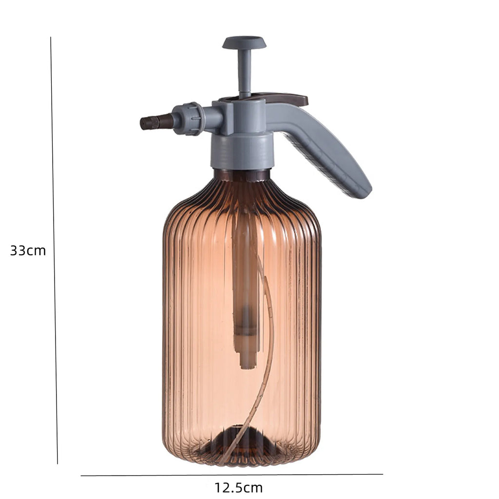 Flower Watering Pot with Column Pattern Air Pressure Spray Nozzle Spray Bottle Garden Watering Irrigation Watering and Spraying