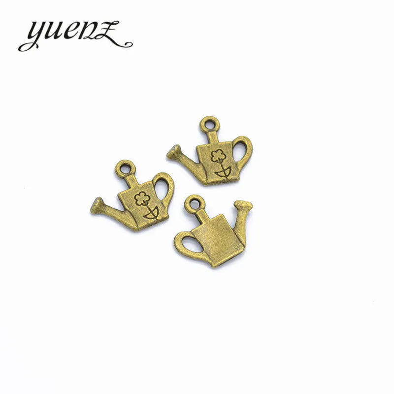 YuenZ 20pcs Antique silver Plated Zinc Alloy Necklaces Pendants Jewelry Watering can Charms Diy Handmade Jewelry Findings J257