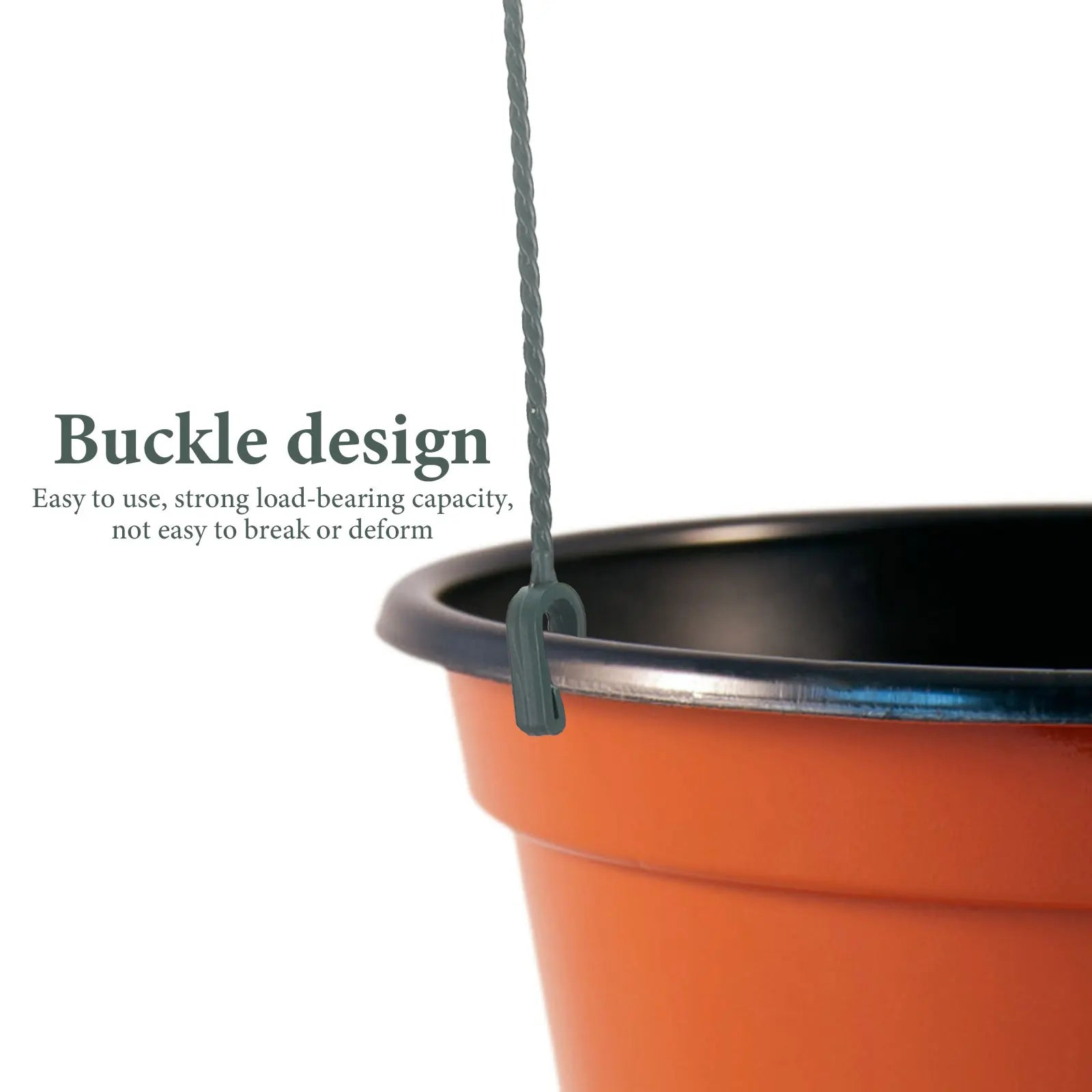 5pcs Plastic Plant Hanging Basket Hooks Hanging Planter Holder multiuse Flower Pot Hangers Garden Basket Hanging Chains 4 Hooks