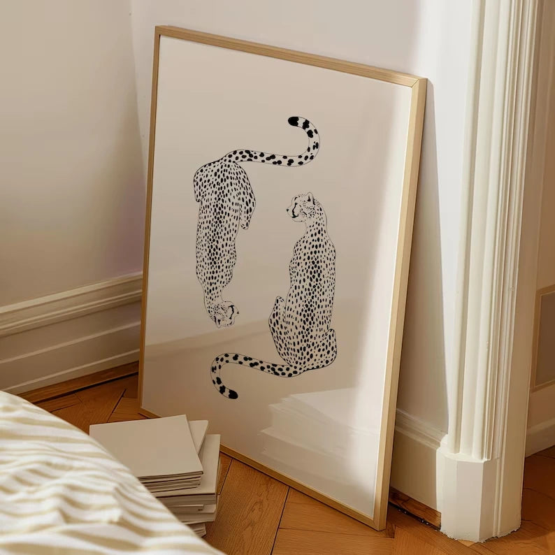 Billiards Black Eight Cheetah Lip Print Wall Art Prints Canvas Painting Poster Picture For Living Room Home Decor