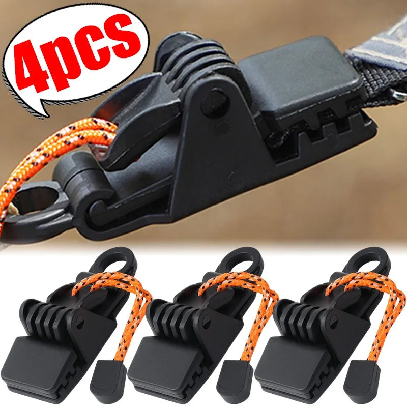 4/1PCS Awning Clip Waterproof Cloth Crocodile Clips Snap Button Hanger Canopy Windproof Fixing Clip Outdoor Camping Equipment