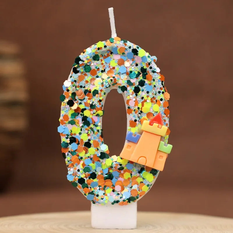 Candles for Birthday Cake Building Blocks Birthday Number Candle for Boy Birthday Cake Topper Supplies
