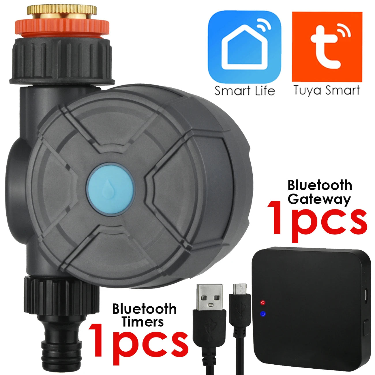 KESLA 1/4'' Hose Garden Micro Drip Irrigation Automatic Watering System Kit 13CM Sprinkler for Pot Flowers Vegetables Greenhouse