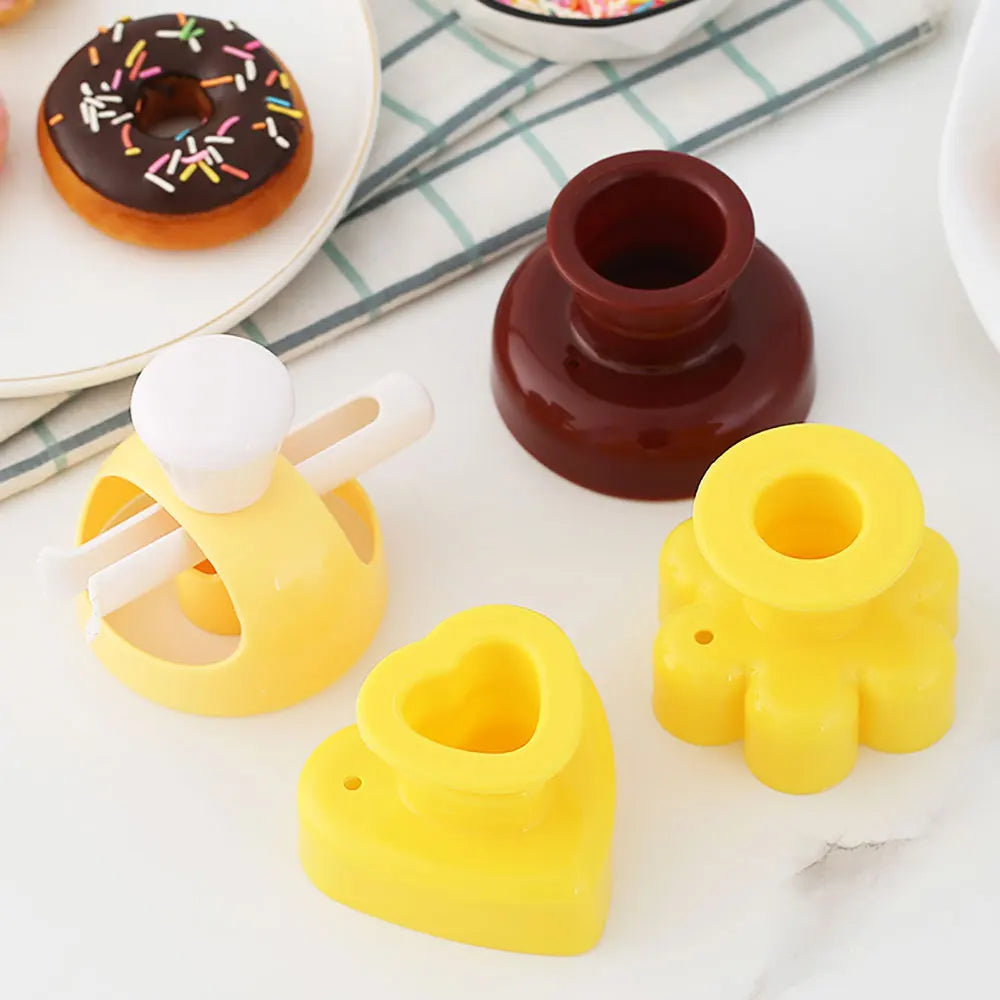 Silicone world Desserts Bread Patisserie Baking Tool Food Cookie Cake Donut Mold Kitchen Cutter DIY Stencil Doughnut Maker Mould