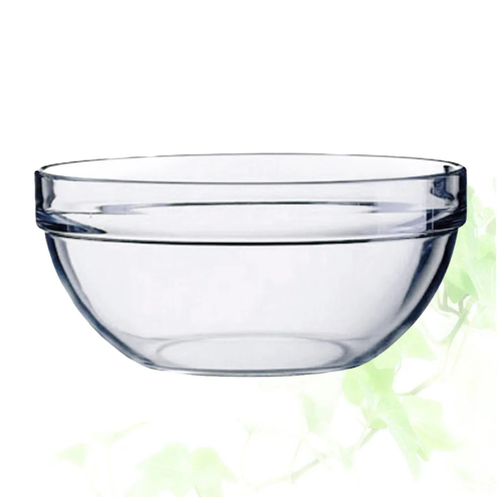 1Pcs Premium Acrylic Salad Bowl Scratch Resistant Round Transparent Bowl for Cold Food Serving 20x8.5cm Gatherings Receptions